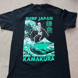 Surf Japan Kamakura Black Graphic Tee